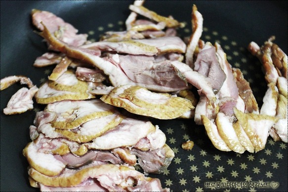우리집 보양식 훈제오리 단호박찜~
