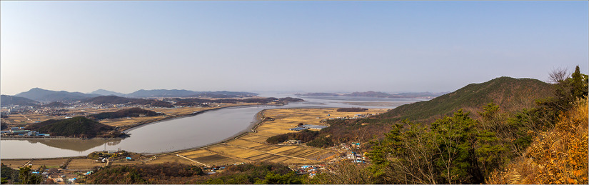 김포 문수산 조망도
