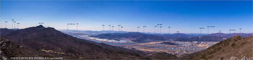 부산 금정산 조망도