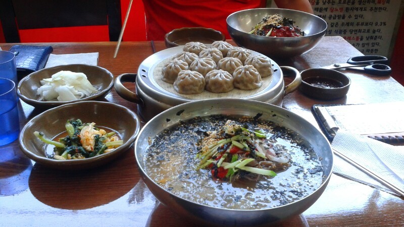 메밀냉국수&메밀만두