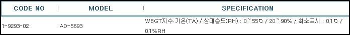 열사병지수모니터,WBGT MONITORS 