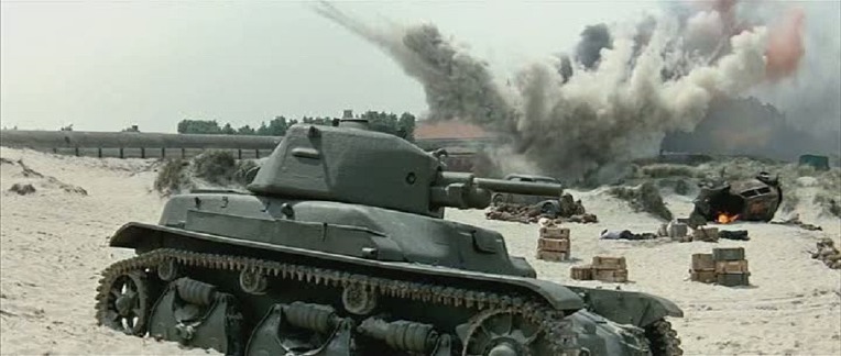 쥐스코트의 주말 속 프랑스군 르노 R35 경전차- Week-end à Zuydcoote movie in French Army Renalt R35 Light Tank 