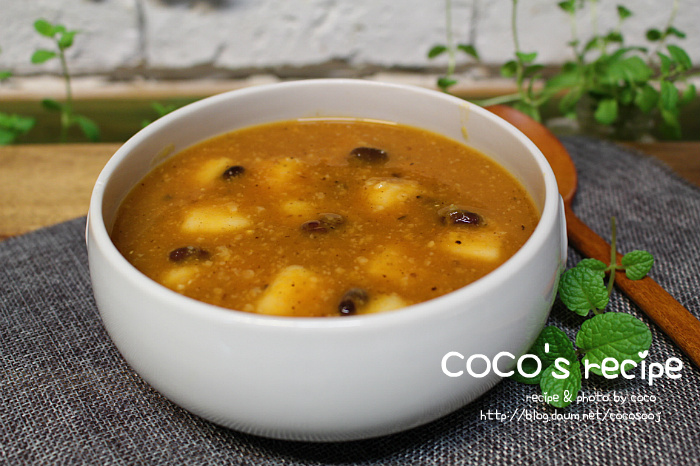 꽁꽁 얼어버린날... 따끈한 호박죽으로 몸을 녹이세요~