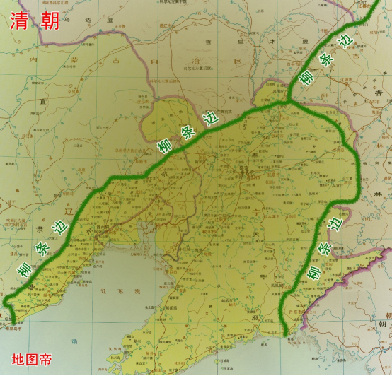 청나라 오대장군(五大將軍)의 관할구역은?