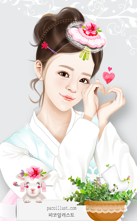항복입은 소녀 