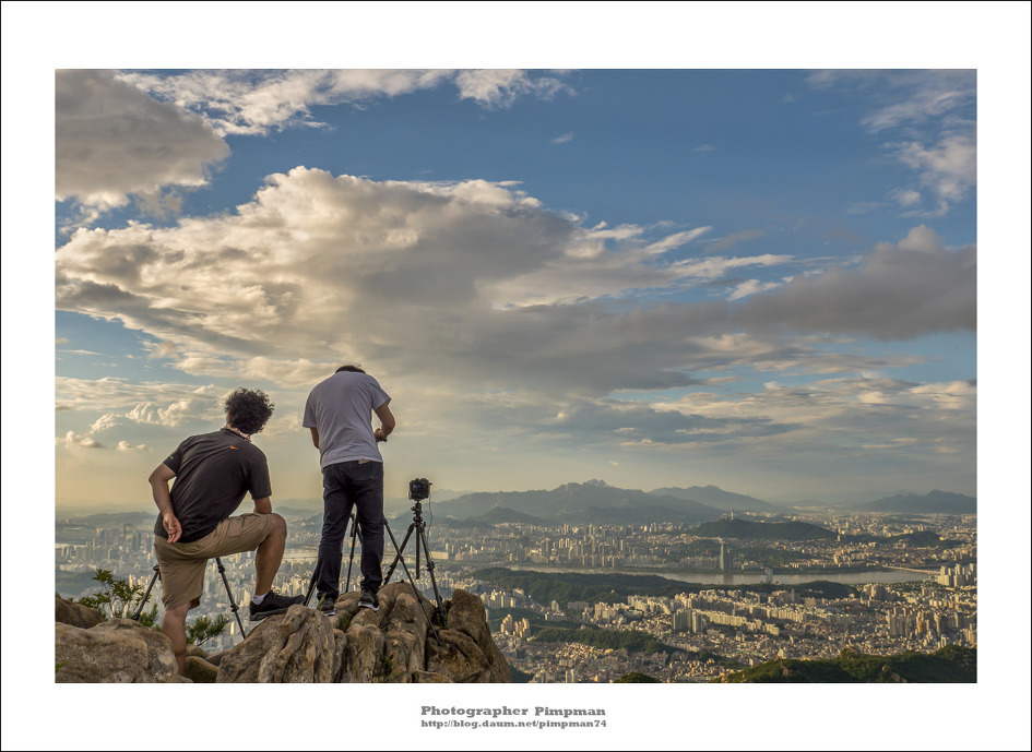 2018-07-03 (서울 관악산 연주대에서 본 서울풍경) - 1 멋진 구름이 흐르는 서울풍경, 타임스택