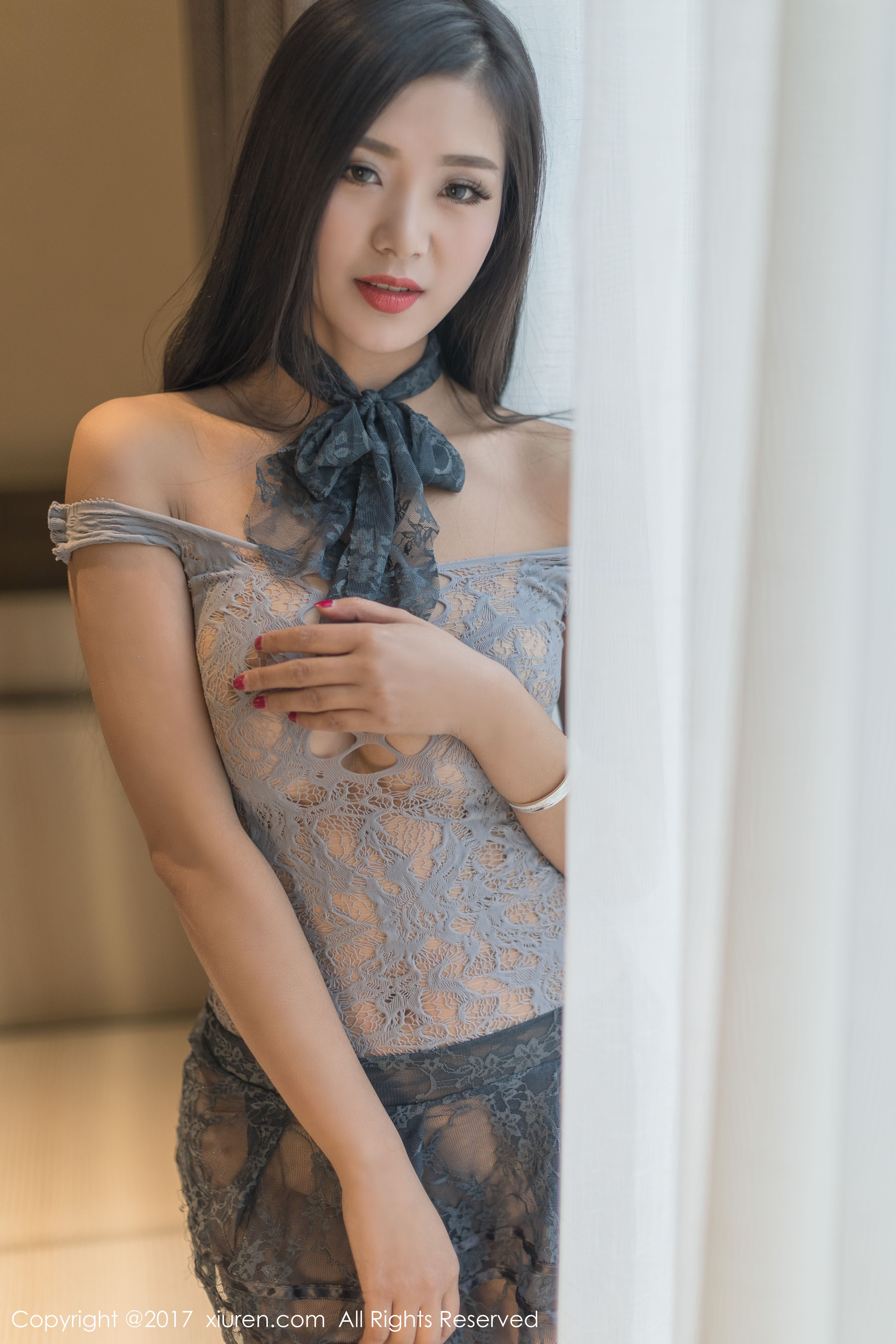 hot transparent lingerie Chinese glamour